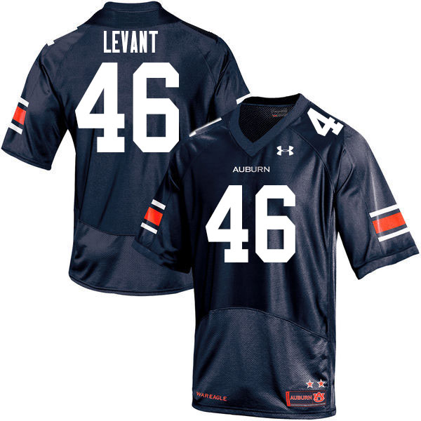 Men's Auburn Tigers #46 Jake Levant Navy 2020 College Stitched Football Jersey